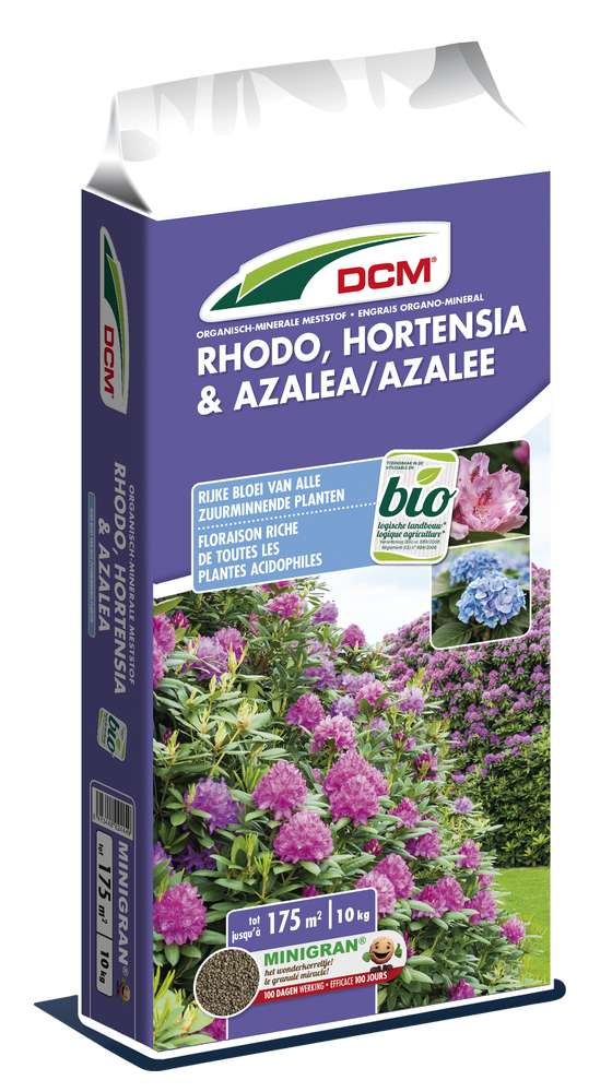 Engrais Organo-minéral Rhodo, Hortensia & Azalée (10 kg)