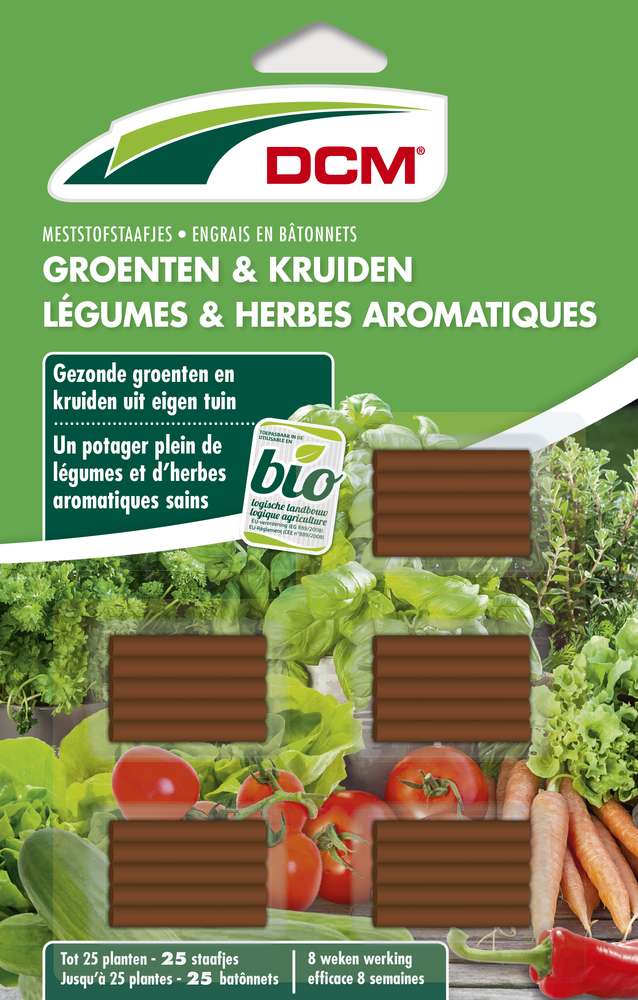 Engrais en bâtonnets Légumes & Herbes aromatiques (25 bâtonnets)