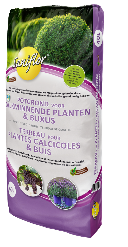 Terreau plantes calcicoles et buis BIO (40 L)