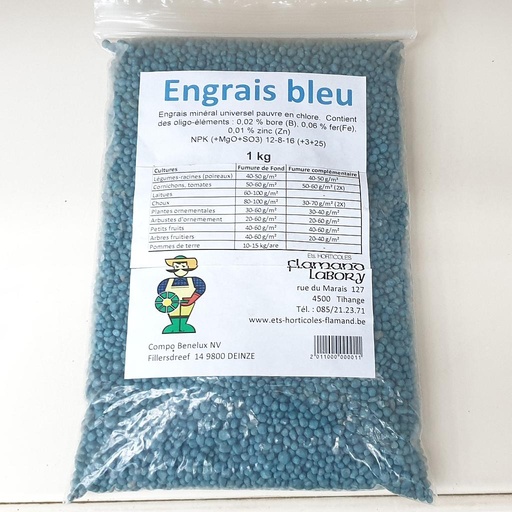 [COMPOENGBL01] Engrais Bleu - Blaukorn® Classic (1 kg)