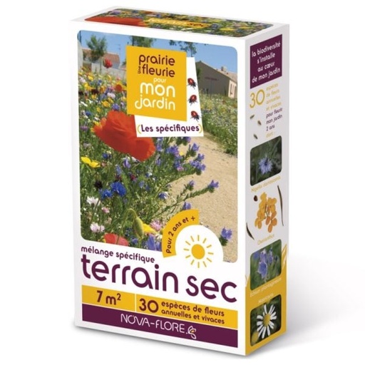 [N25190] Prairie fleurie Spécifiques - Terrain sec (Semences)